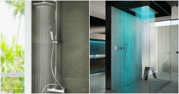 Diferentes tipos de duchas modernas