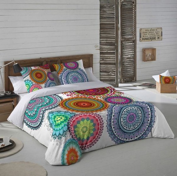 Ropa de cama con mandalas