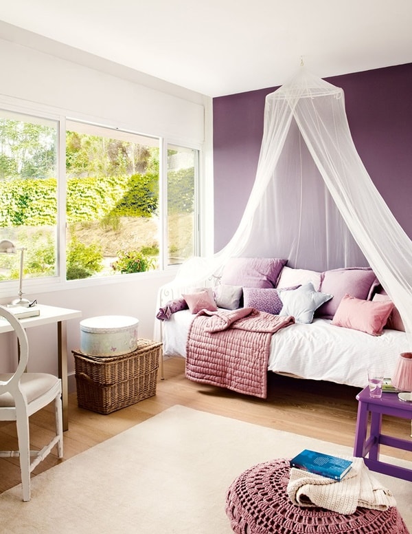 Cestas de mimbre en la decoración infantil