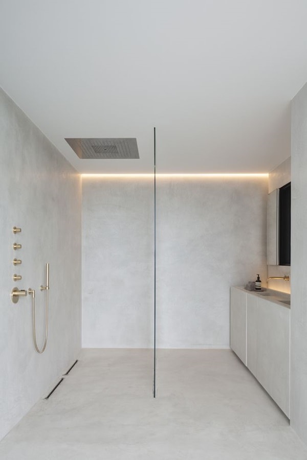 Baños minimalistas para Acuario