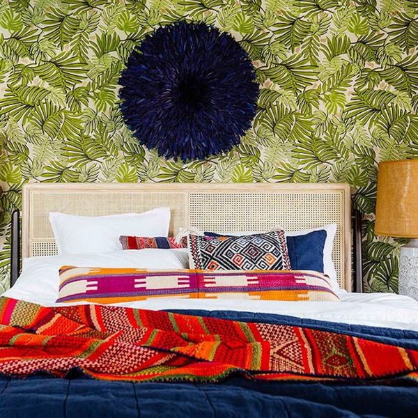 Dormitorio con estilo bohemio