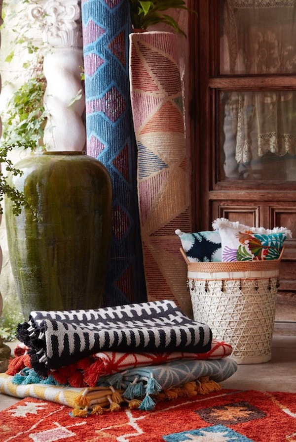 Telas para la decoración de estilo bohemio