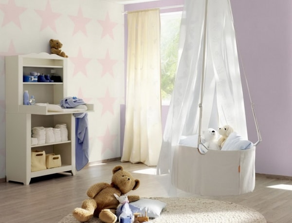 Papel pintado para habitaciones de bebé