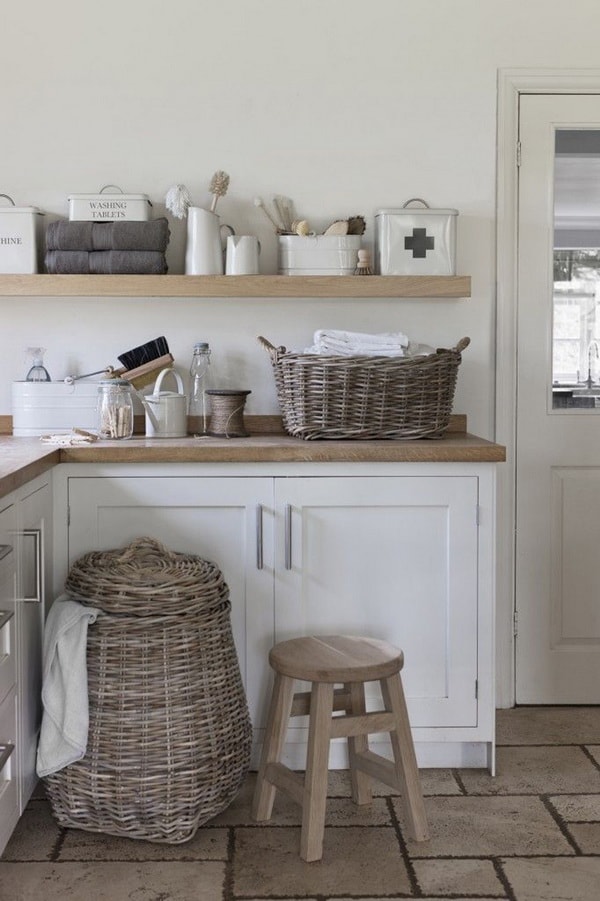 Espacio para guardar ropa en lavaderos