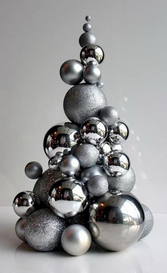 Ideas para decorar la Navidad en color plata