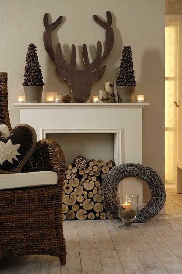 Decoración de Navidad con renos
