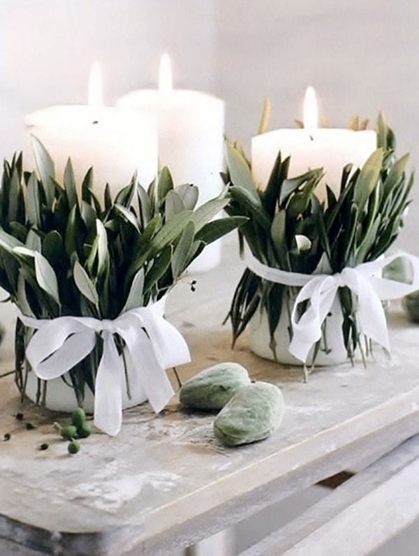 Velas para decorar en Navidad