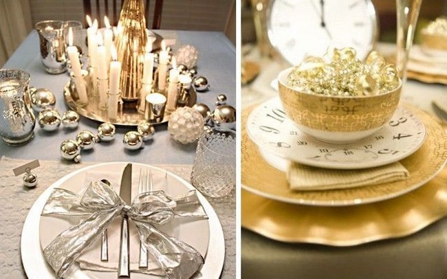 Centros de mesa para decorar en Nochevieja