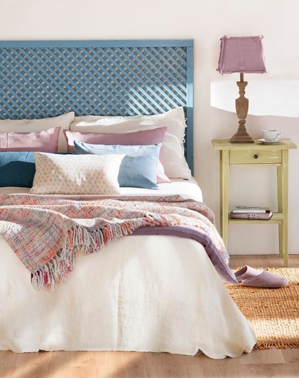 Detalles en colores fríos para dormitorios