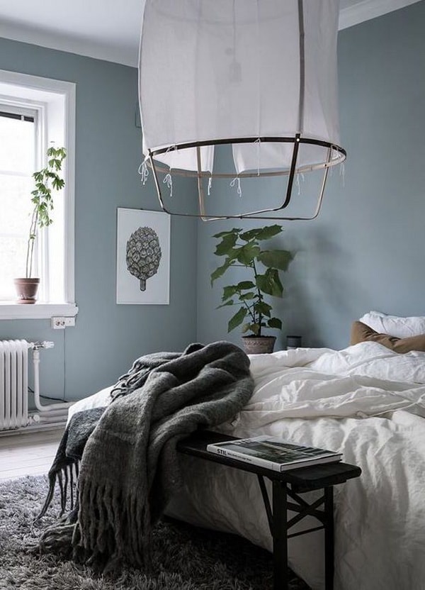 Colores fríos para decorar dormitorios