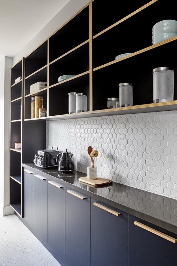 Muebles de cocina abiertos