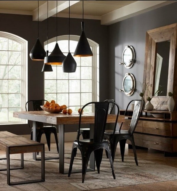 Comedor con estilo industrial