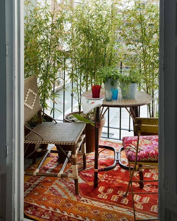 Alfombras para decorar balcones