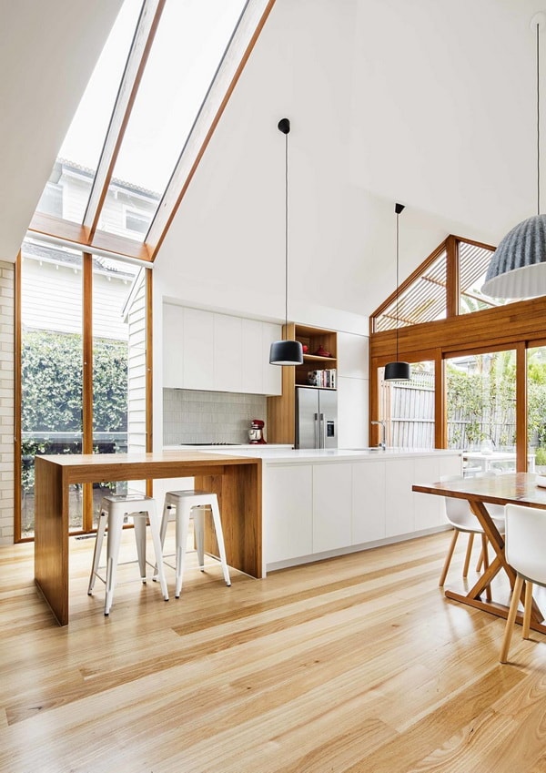 Cocina y comedor integrados
