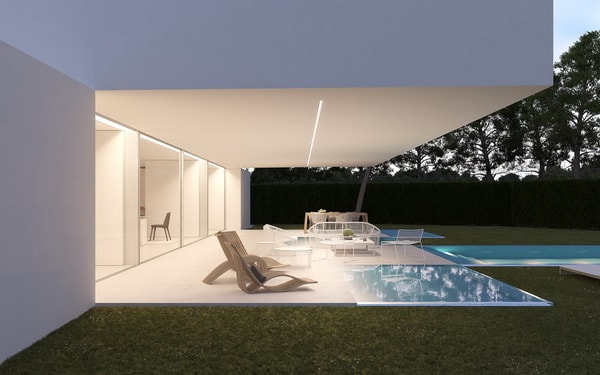 Piscinas integradas a la casa