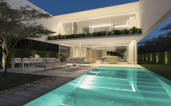Piscinas integradas a la vivienda