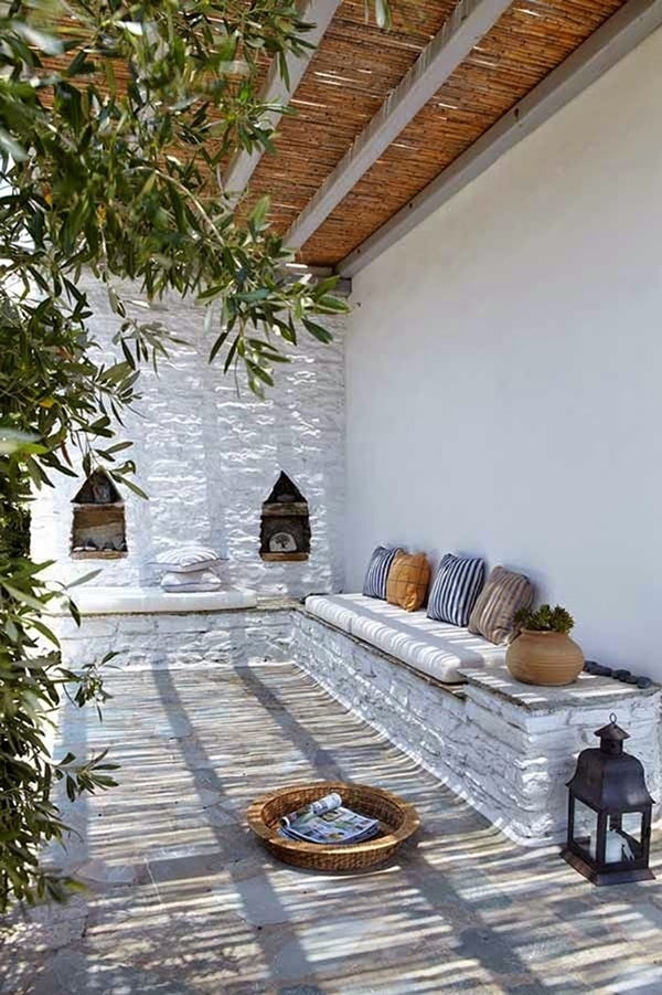 Muebles de obra para salones de exterior