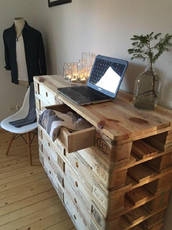 Muebles para dormitorios hechos con palets de madera