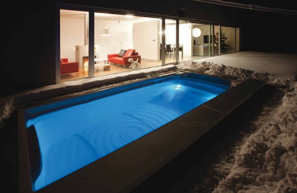 Swim spa con sistema contracorriente