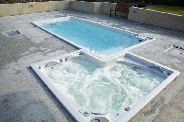 Swim spa con hidromasaje de lujo