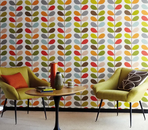 Comedores con paredes estilo retro