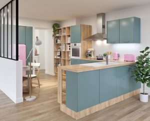 El triángulo de trabajo en la cocina. Configuraciones de cocinas.