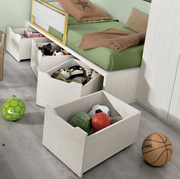Espacio de almacenaje para habitaciones infantiles