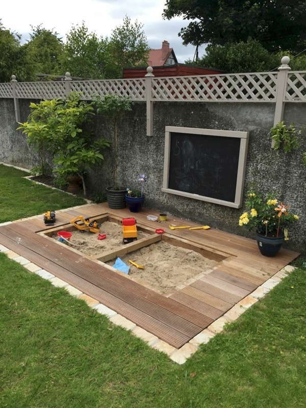 Arenero para el jardín