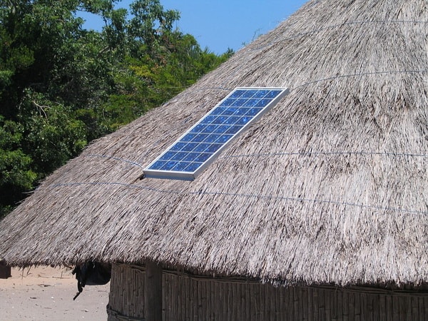 Paneles solares en casas rurales