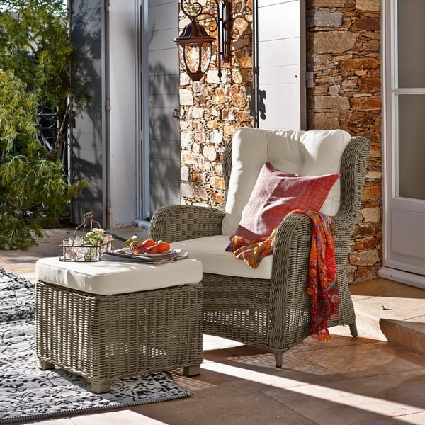 Muebles de mimbre para exteriores