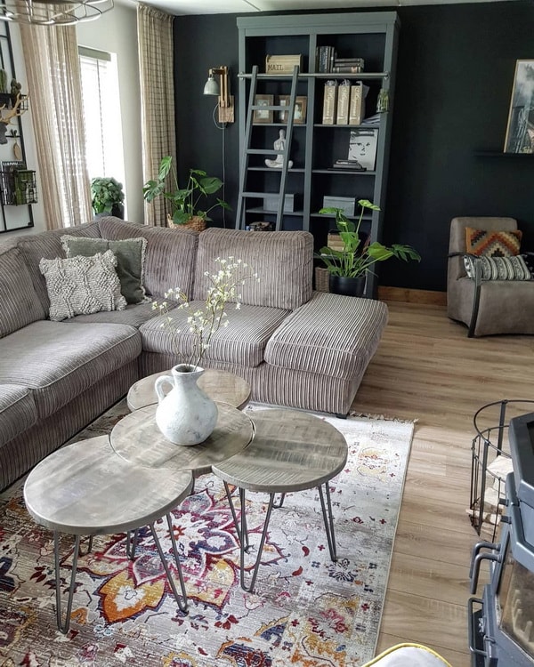 Salón con estilo vintage industrial