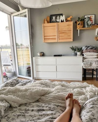 Decoración en blanco y madera. Casas de Instagram.