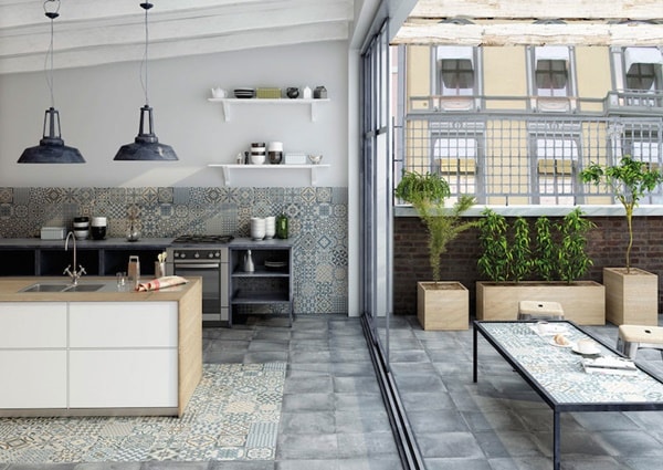 Cocinas con azulejos hidráulicos