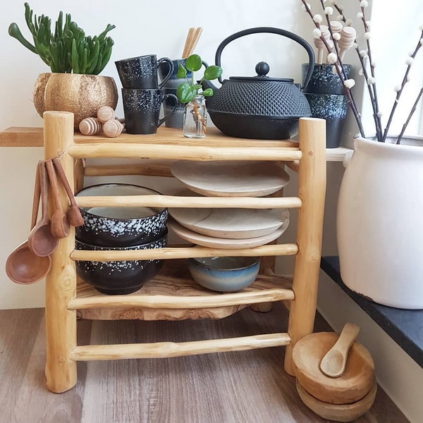 Muebles de madera natural