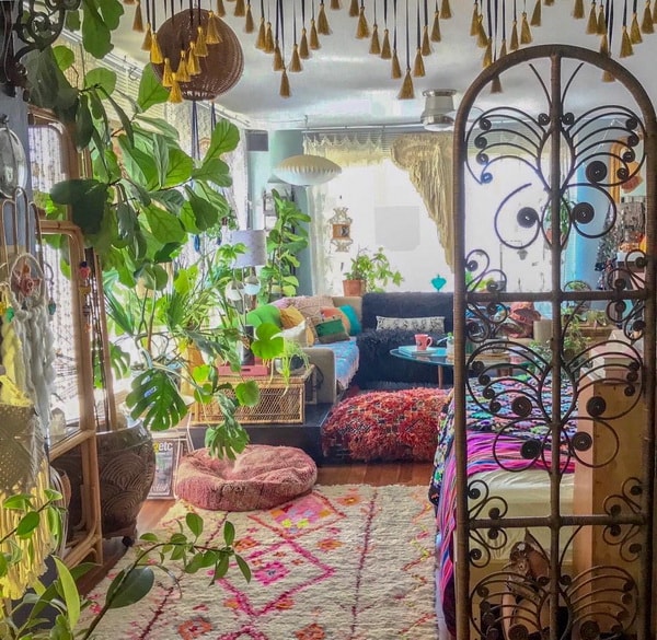 Detalles decorativos del estilo boho
