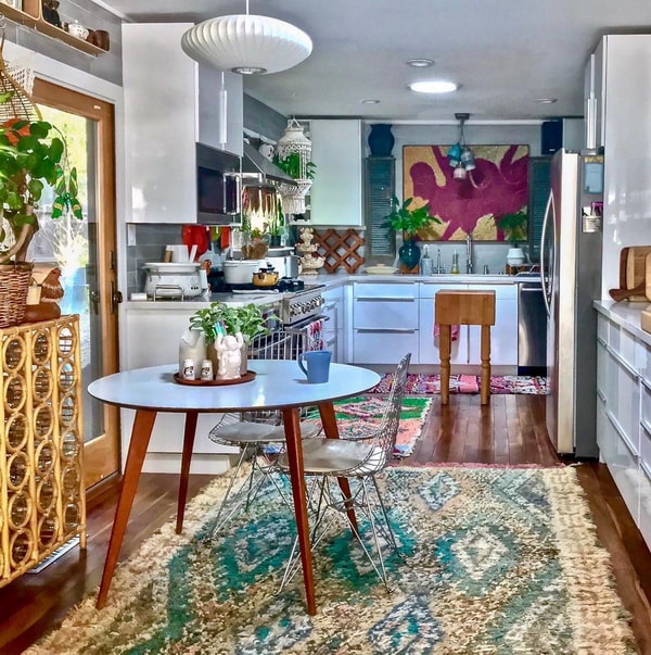 Cocina comedor estilo Boho