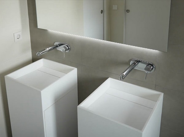 Baño minimalista