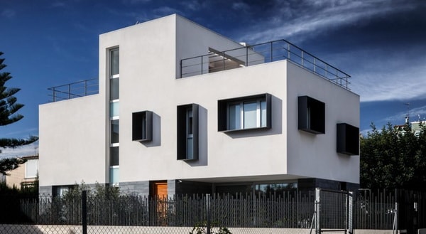 Exterior de una casa moderna
