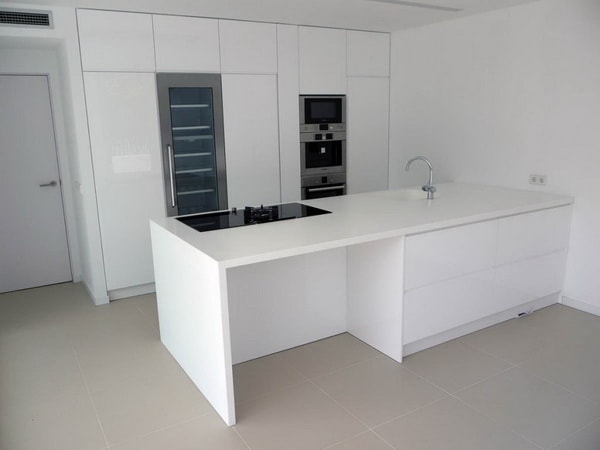 Muebles de cocina blancos