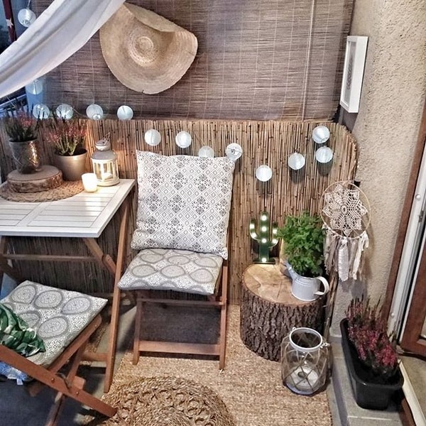 Madera y fibras naturales para decorar