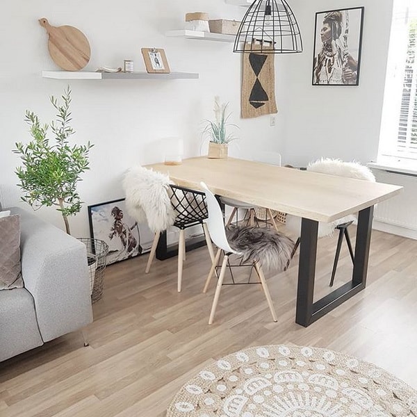 Comedor con estilo escandinavo