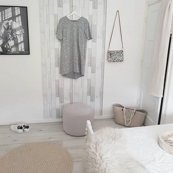 Decoración escandinava en el dormitorio