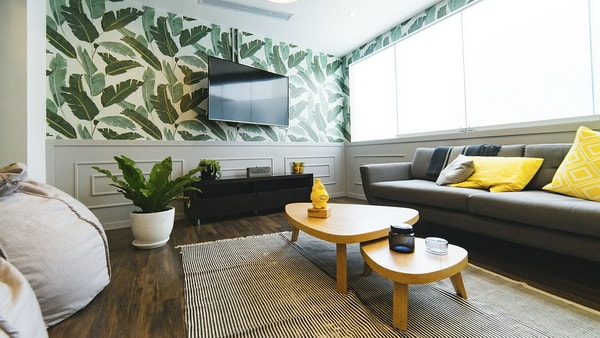Verde y amarillo para el salón