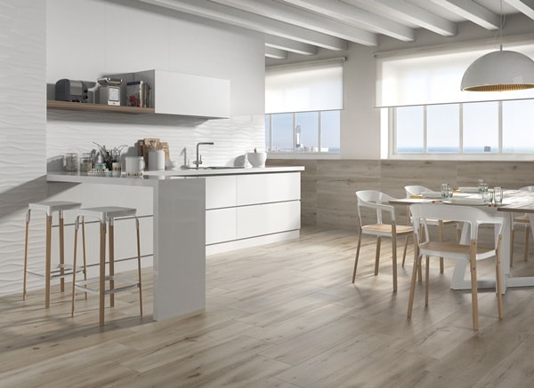 Suelos de cocina claros