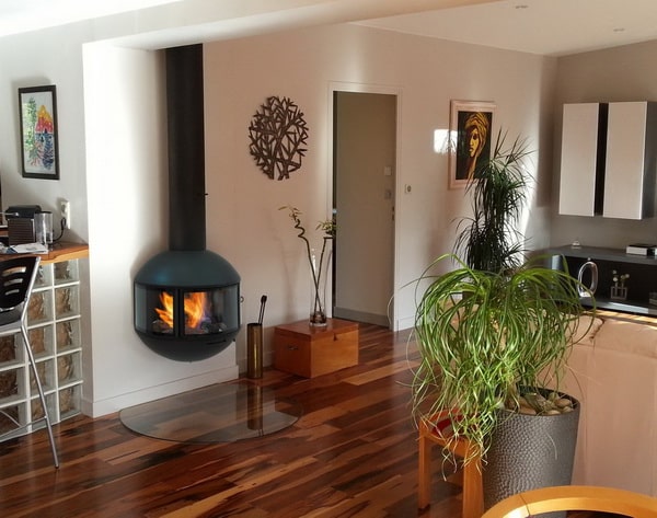 Chimeneas modernas de leña