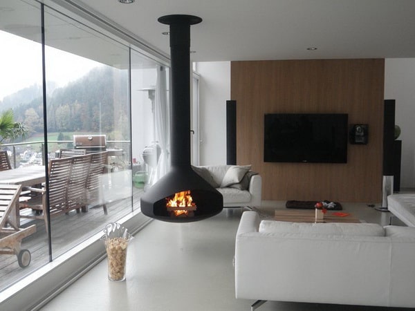 Chimeneas de leña modernas
