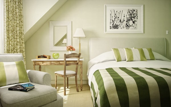 Decoración con esquema de color monocromático