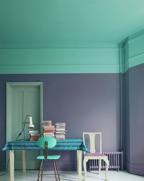 Decoración con el esquema de colores análogos