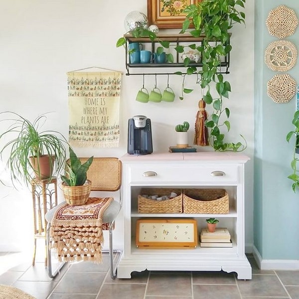 Fibras naturales en la decoración de estilo boho chic