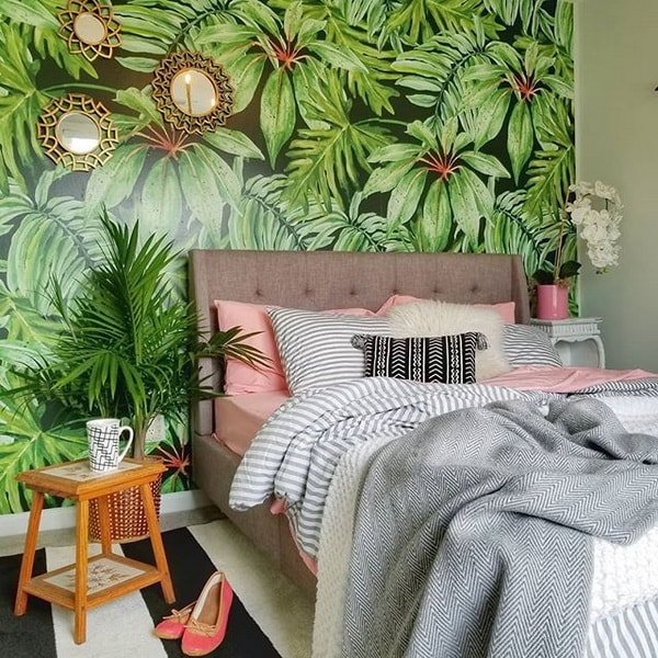 Papel pintado estilo exótico